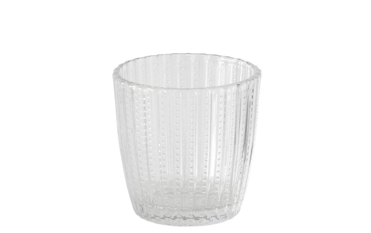 Boltze Marilu Windlicht – Glas, Transparent – Ø 7,5 × 7,5 cm – 4-teilig