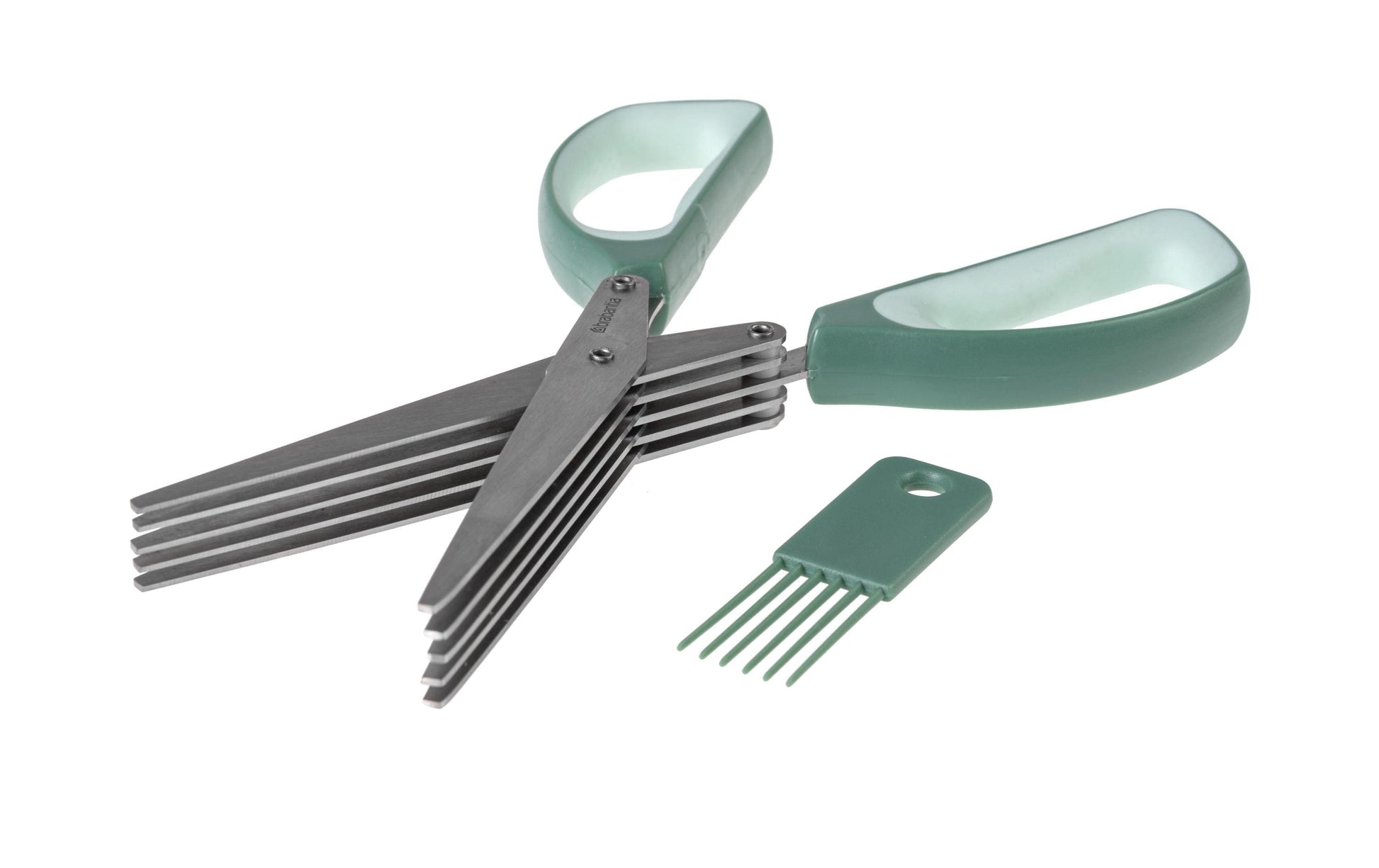 Brabantia TASTY+ – Küchenschere 21,4 cm, Edelstahl/Kunststoff, Grün
