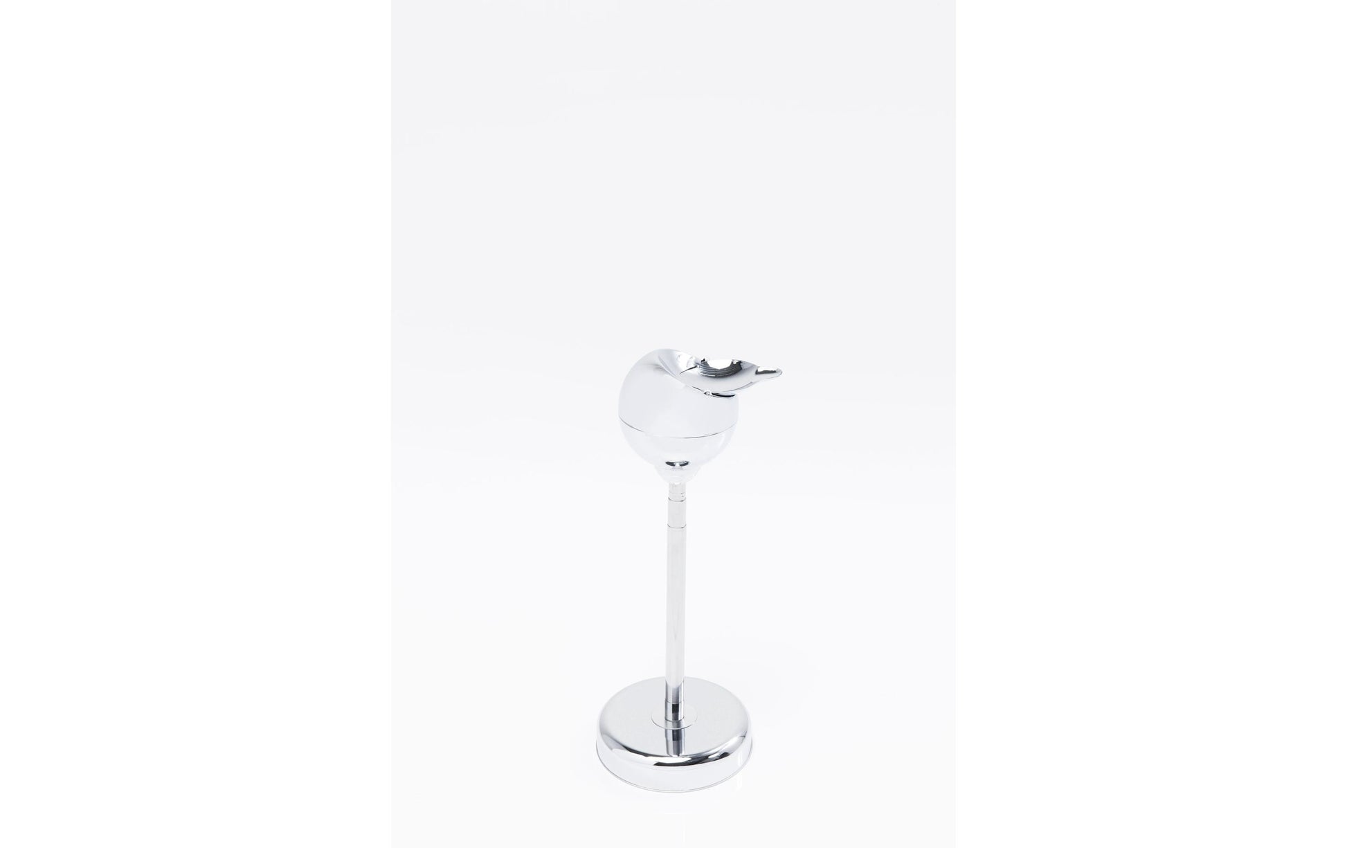 KARE Design KARE Standascher – Stahl, silber, Ø 130 × H 720 mm