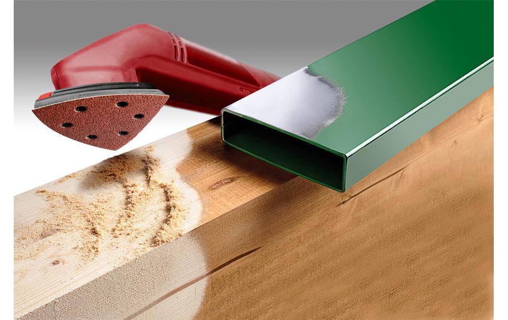 kwb Delta-Haftscheiben 93 mm P120 – für Kunststoff – 5 Stk