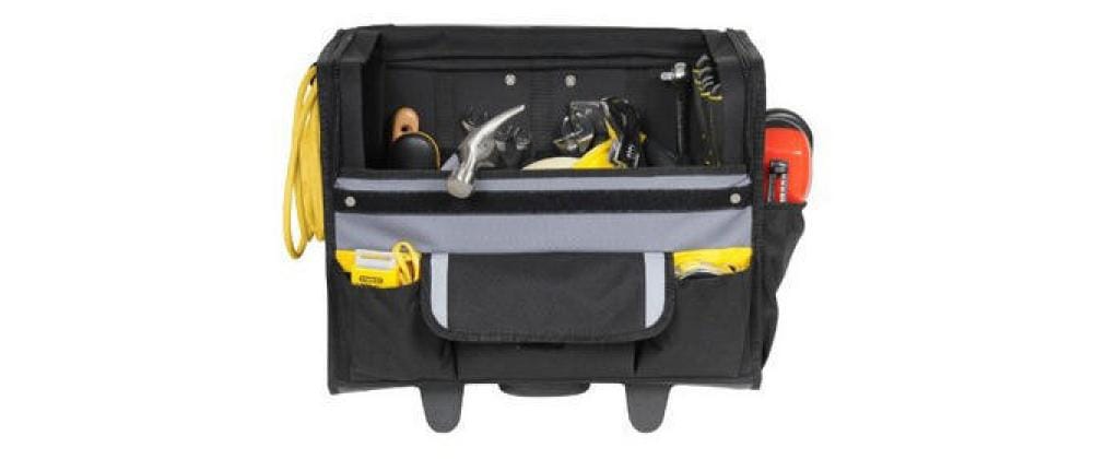 Stanley Werkzeugkasten, 330 × 460 × 450 mm, Kunststoff (Nylon), schwarz, mit Tragegriff, Scharnierdeckel