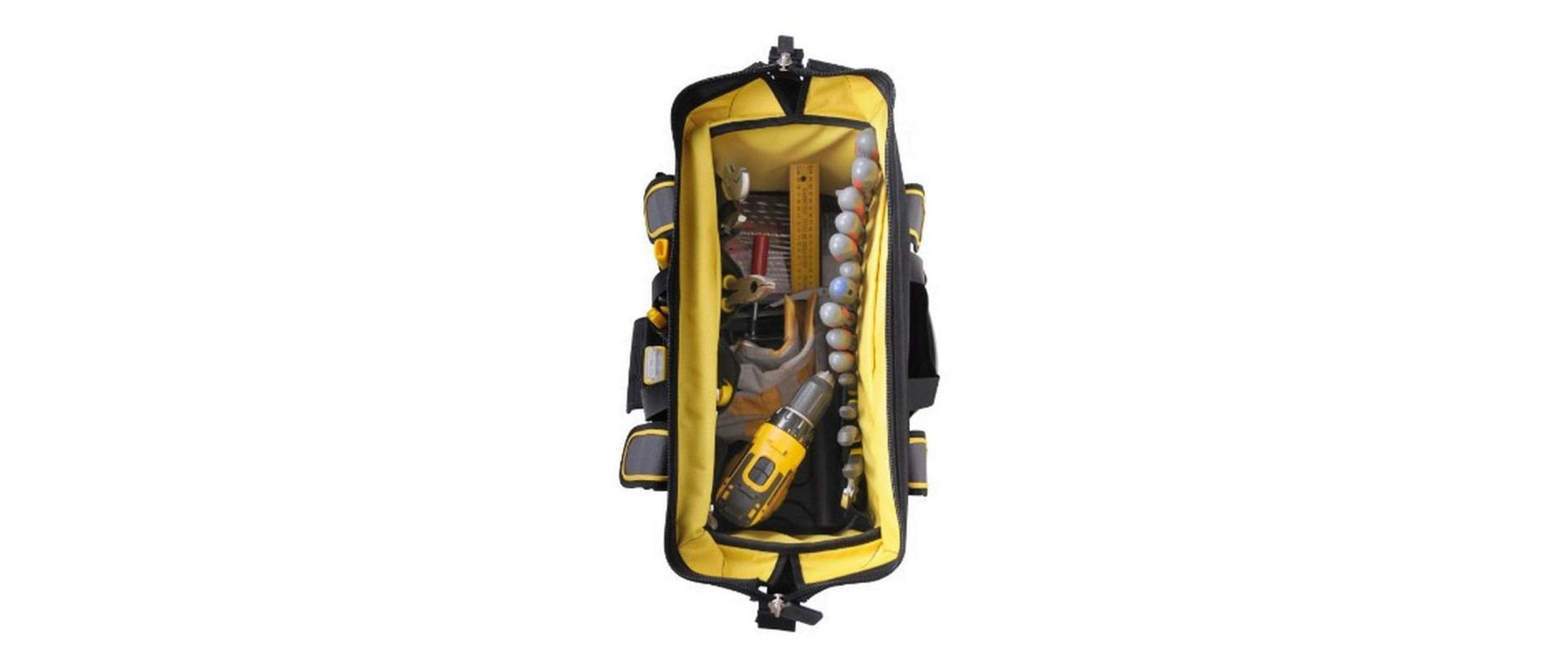 Stanley Werkzeugtasche – wasserfest, mit Tragegriff, schwarz/grau/gelb, Nylon, B 500 × H 290 × T 300 mm