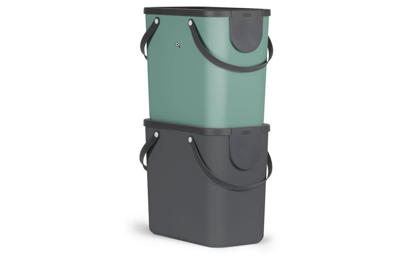Rotho Recyclingbox Albula – 25 l – Recycling-Kunststoff, rechteckig – grün
