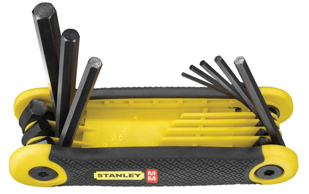 Stanley Winkelschlüssel-Satz (Inbusschlüssel/Winkelschlüssel) 1,5/2/2,5 … mm, 8-teilig