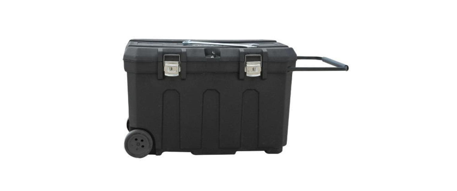 Stanley Werkzeugkasten, 580 × 960 × 590 mm, 190 l, Kunststoff, schwarz, mit Rollen