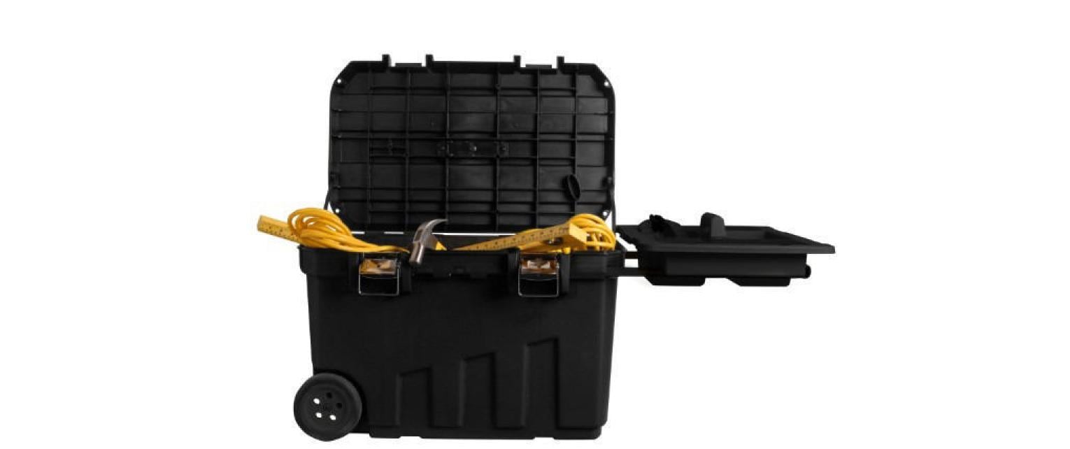 Stanley Werkzeugkasten, 473 × 760 × 486 mm, 90 l, Kunststoff, schwarz, Rollen