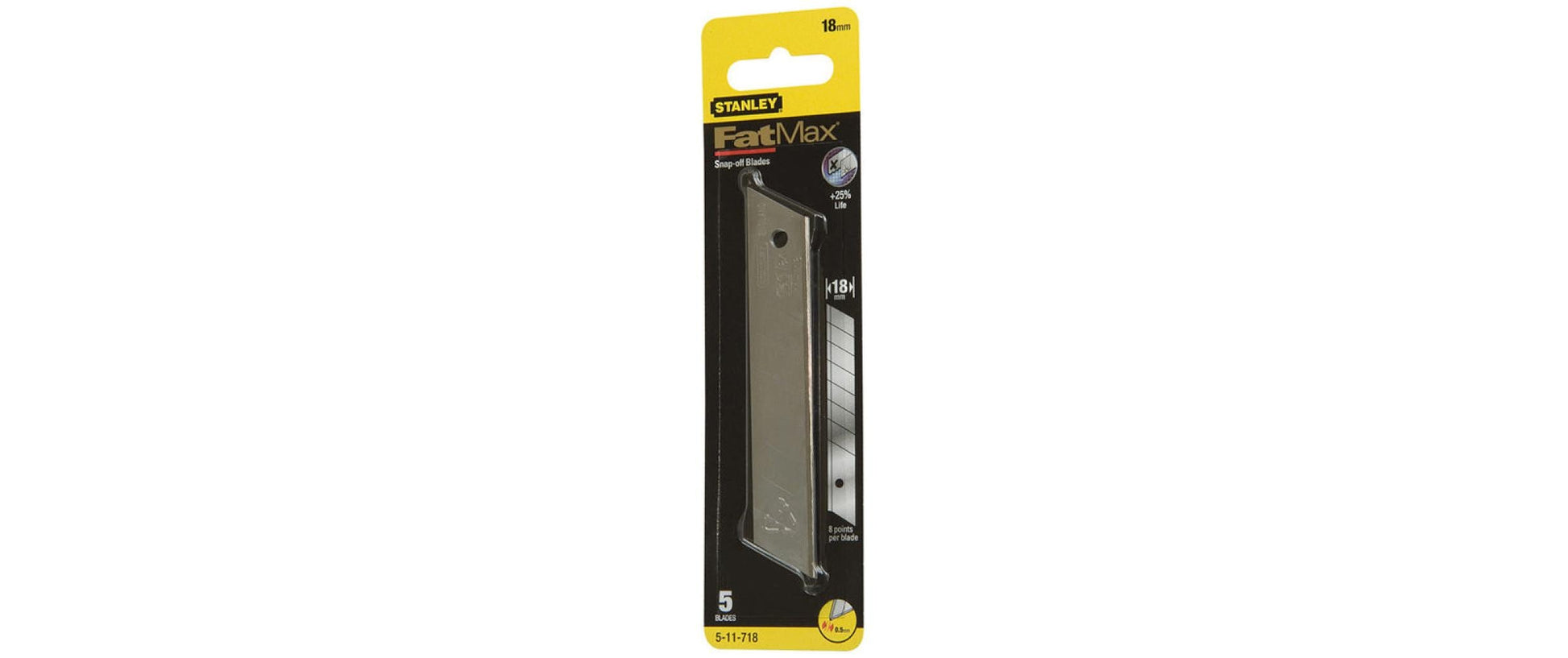 Stanley FatMax 0-11-718 – Ersatzklingen 18 mm, Abbrechklinge