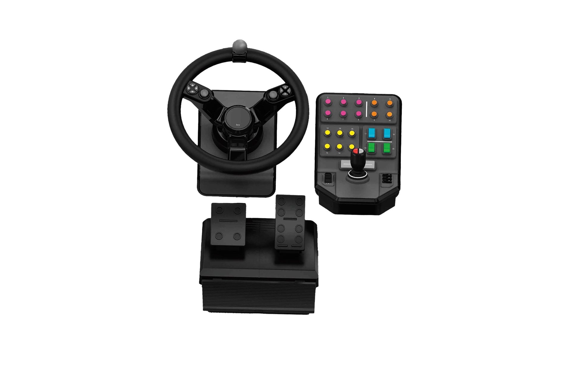 Logitech G Saitek Farm Sim Controller – Joystick – USB (kabelgebunden), Schwarz, für Windows-PC, 900° Drehwinkel