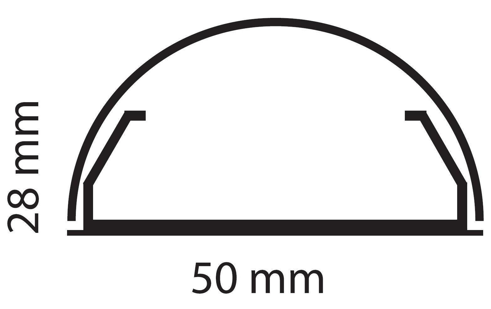 Multibrackets MUL1194 Kabelkanal-Ecke – 50 × 88 × 28 mm – Kunststoff – Weiss
