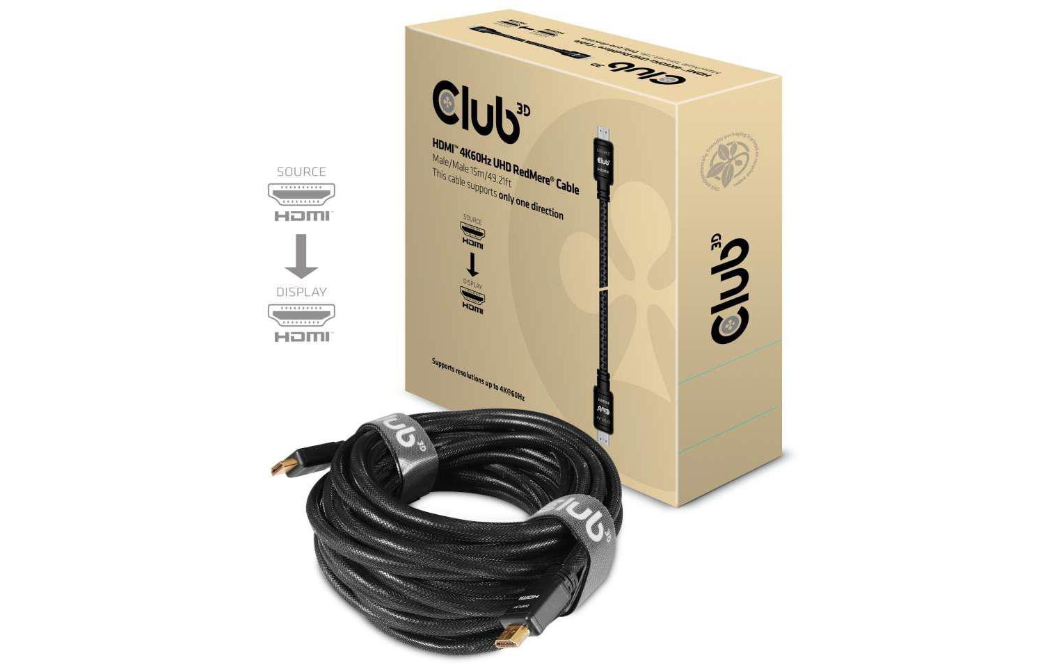 CLUB3D Club 3D HDMI-Kabel, Schwarz, 1 Stück