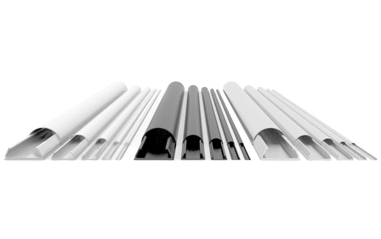 Multibrackets 2131 Kabelbrücke – 1,1 m – Aussen 80 mm – Aluminium – Grau, 1 Stk.