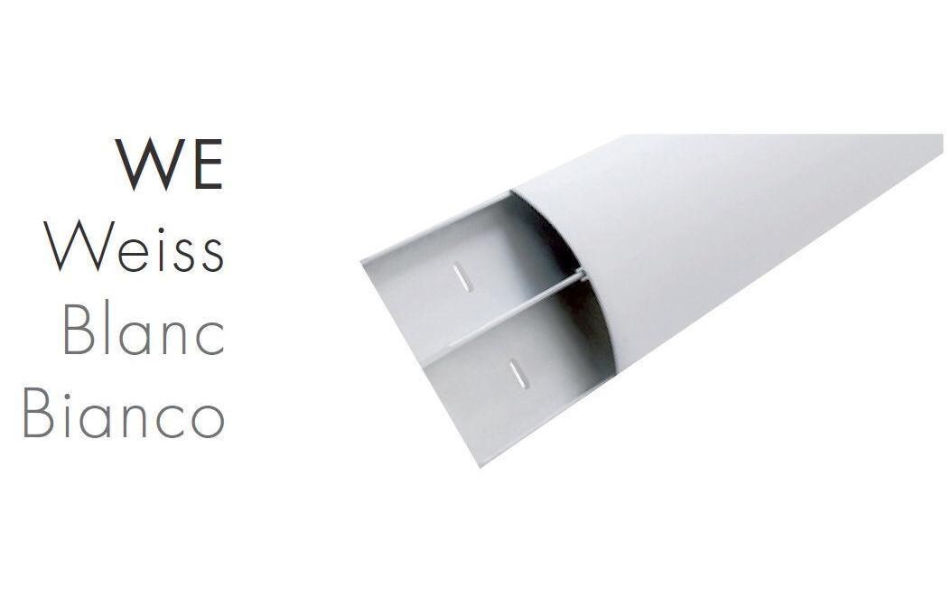 Multibrackets KK 18-1100 WE Kabelbrücke – 1,1 m – Aussen 18×12 mm – Aluminium – Weiss, 1 Stk.