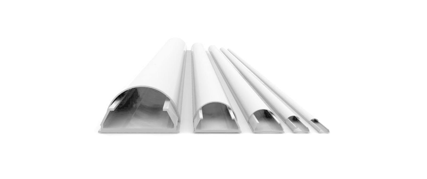 Multibrackets KK 18-1100 WE Kabelbrücke – 1,1 m – Aussen 18×12 mm – Aluminium – Weiss, 1 Stk.