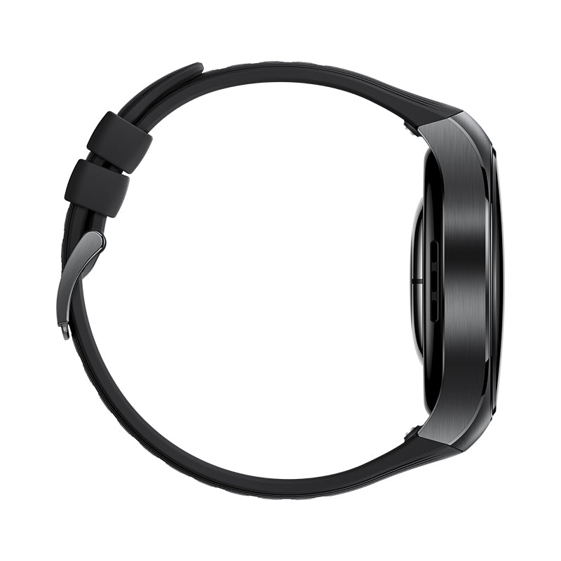 Huawei Watch 5 LTE – 46 mm, AMOLED, Edelstahl, Schwarz, Fluorelastomer, 5 ATM