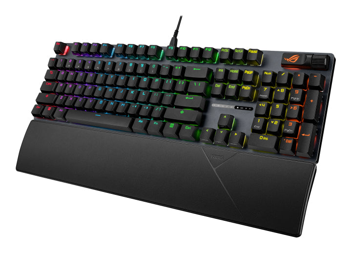 ASUS ROG Strix Scope II X – Gaming-Tastatur, mechanisch, USB, RGB, mit Handgelenkauflage, Schwarz
