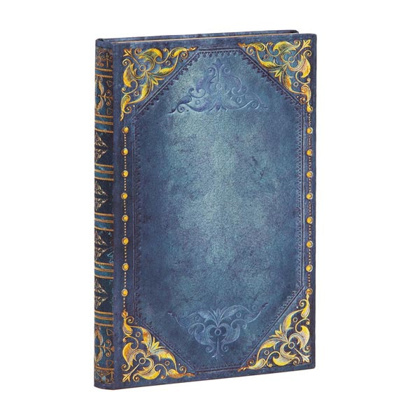 Paperblanks Adressbuch – 90 × 140 mm – liniert – 128 Seiten – 120 g/m² – Hardcover, Daumenregister, blau, FSC