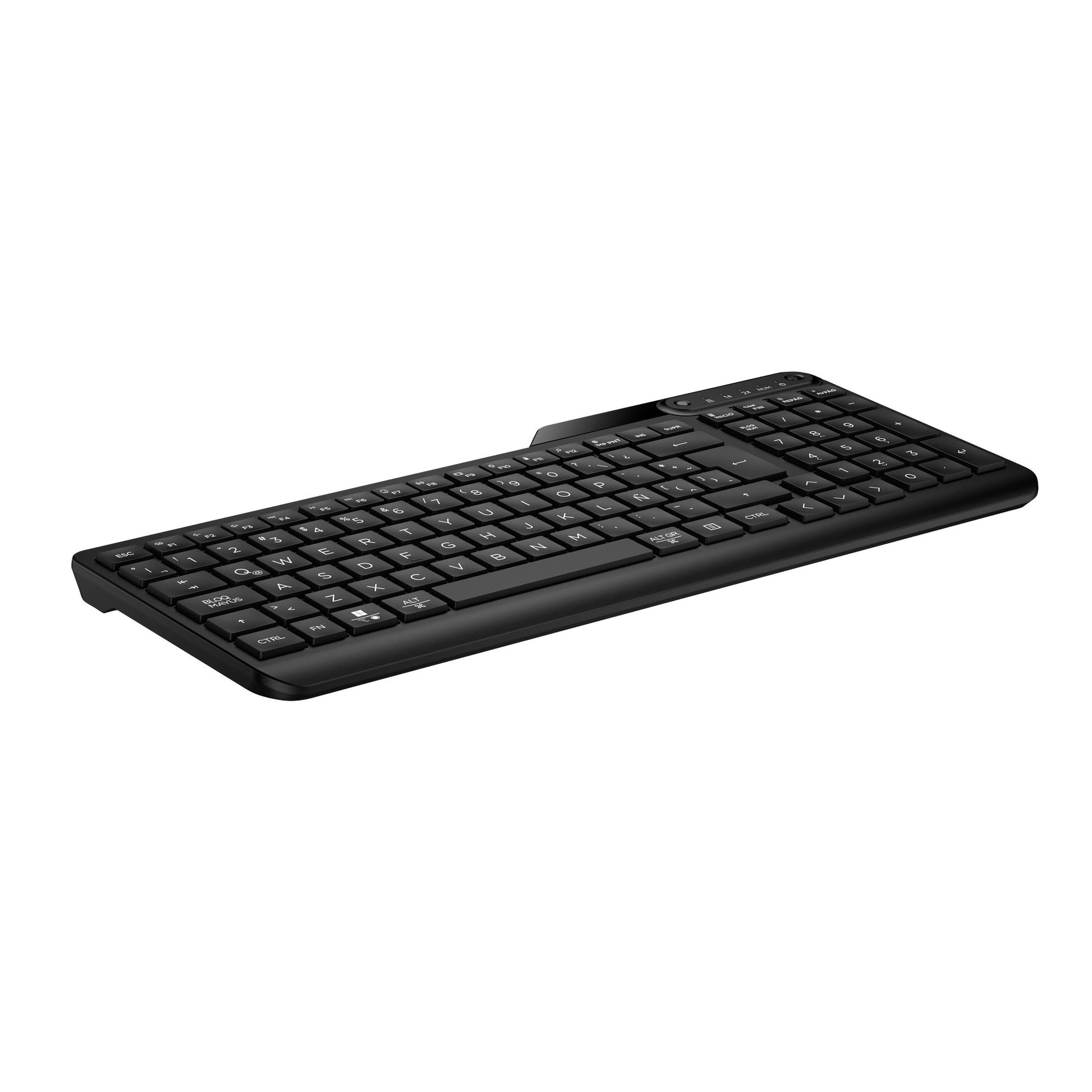 HP 475 Dual-Mode Wireless Tastatur – 100% – Membran – Bluetooth & 2,4 GHz – Schwarz