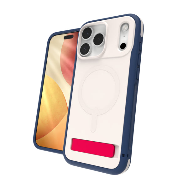 ZAGG Sedona Snap Backcover – für Apple iPhone 17 Pro Max, Graphen, Blau/Weiss/Rot, bis 4 m Sturzsicher