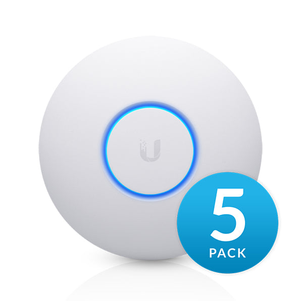 Ubiquiti UniFi nanoHD (5er) Access Point – Wi‑Fi 5 (802.11ac), Dual‑Band (2,4/5 GHz), 1733 Mbit/s