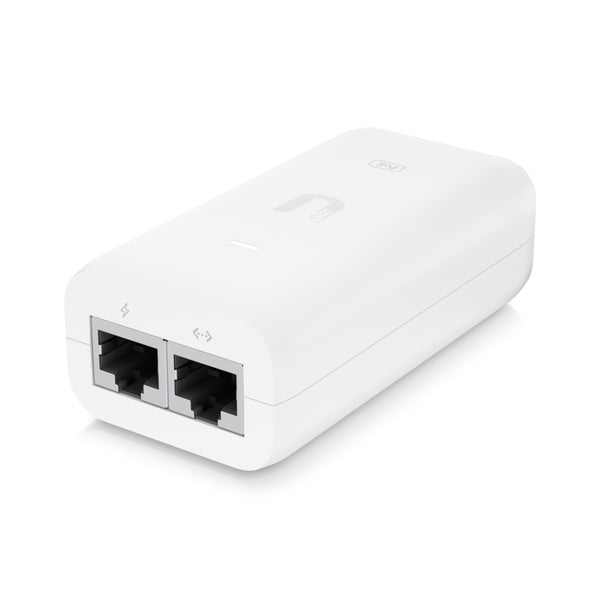 Ubiquiti U-POE-AF PoE-Injektor – Gigabit (1 Gbit/s), 48 V, 15,4 W, 2× RJ-45 – Weiss