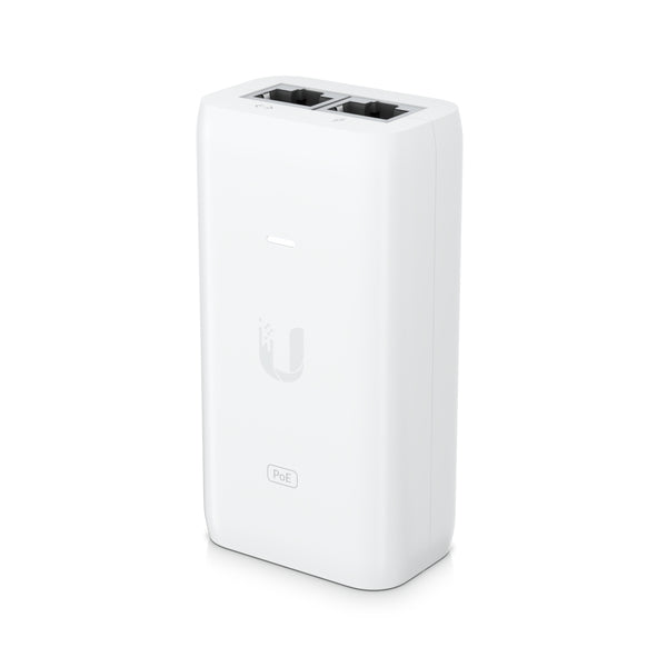 Ubiquiti U-POE-AF PoE-Injektor – Gigabit (1 Gbit/s), 48 V, 15,4 W, 2× RJ-45 – Weiss