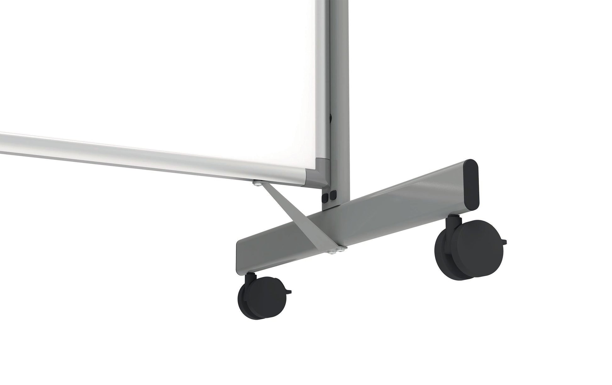 MAUL Whiteboard – 100 × 180 cm, Aluminiumrahmen, mobil
