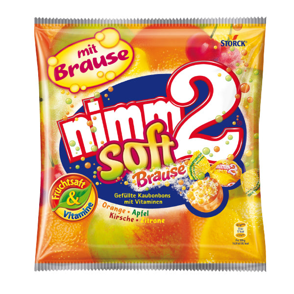 STORCK Nimm2 soft Lutschbonbons – Brause – 195 g