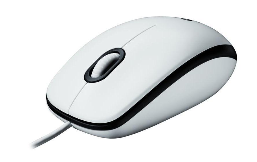 Logitech M100 Maus – Weiss