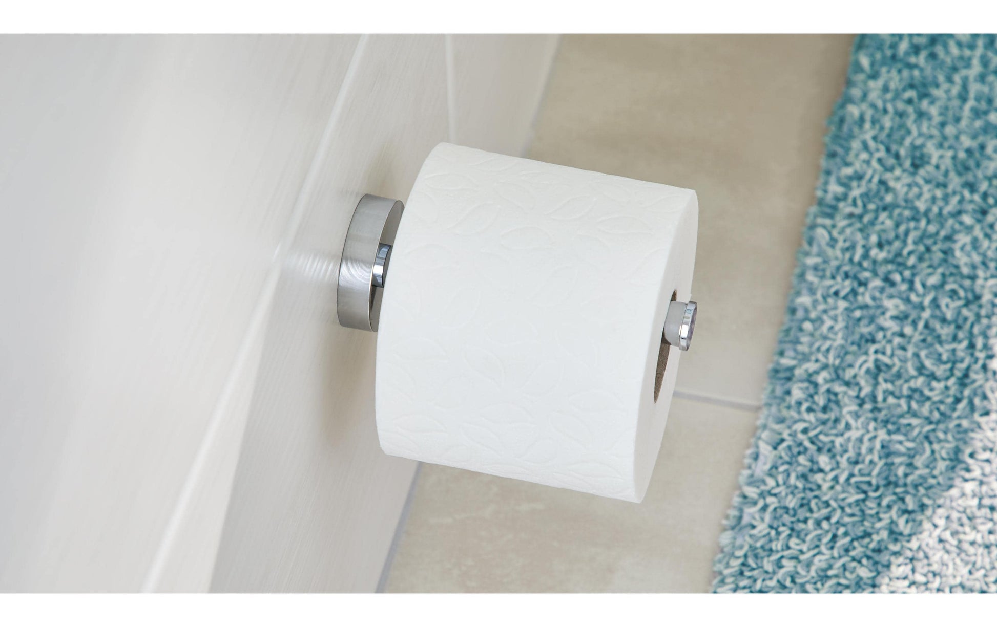 TESA Reservepapierhalter Smooz – Kunststoff, glänzend, selbstklebend, 12,5 × 5 × 5 cm