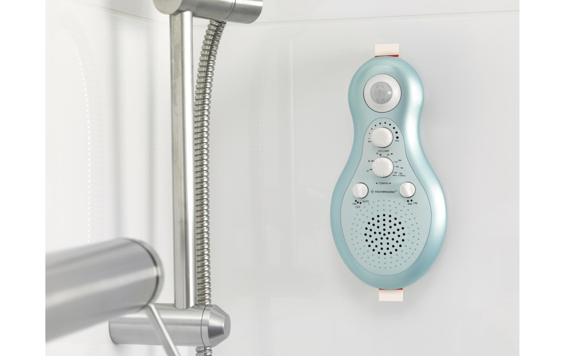 TESA Powerstrips Waterproof wiederablösbare Haftpunkte – 6 Stk., weiss, für Fliesen, Glas