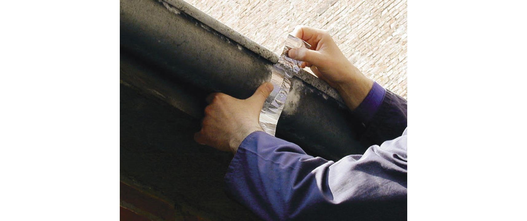 tesa Aluminiumband – 50 mm × 10 m, stark, silber