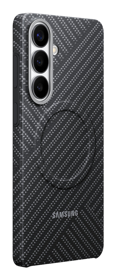 Samsung M2 Backcover – für Samsung Galaxy S26+, Dunkelgrau, Karbonfaser, kratzresistent