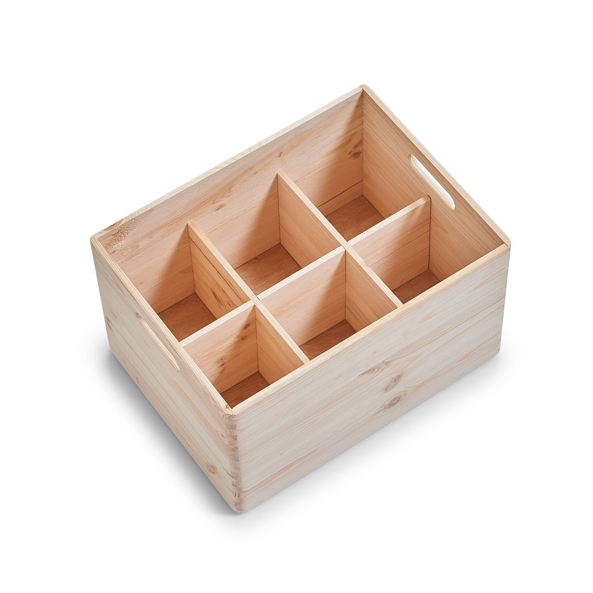 Zeller Present Aufbewahrungsbox ohne Deckel – Holz – Natur – mit Griff, stapelbar – 298 × 238 × 398 mm