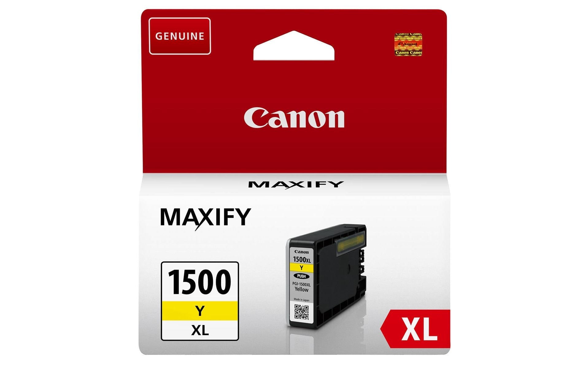 Canon Tintenpatrone PGI-1500XLY, Gelb, 935 Seiten