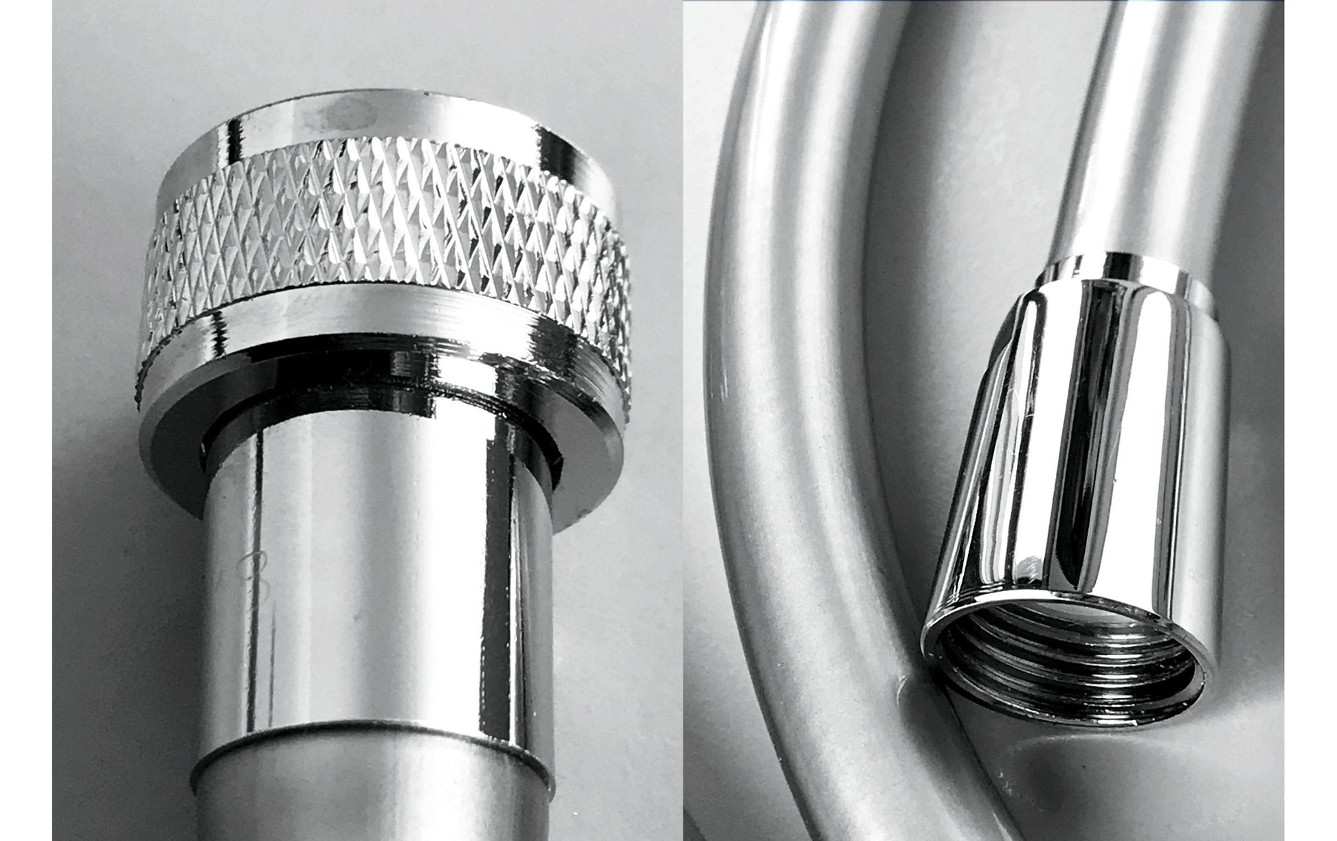 AquaClic Brauseschlauch Flex Argento – 175 cm, PVC/Polyurethan, 1/2" Anschluss, Silber