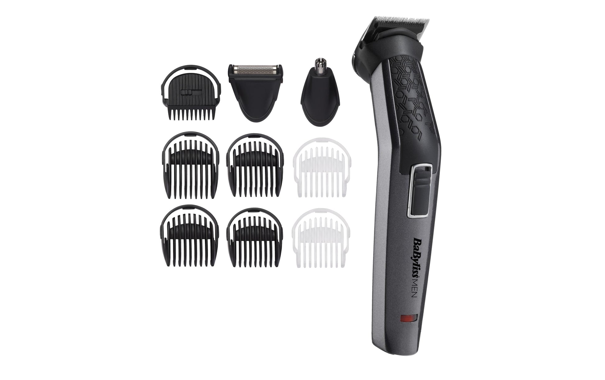 BaByliss Multitrimmer MT727E – 10-in-1, Titanklingen, 1–8 mm Schnitt – 60 min Akku