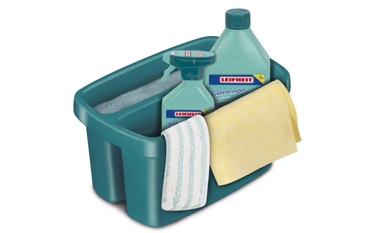 Leifheit Putzeimer Combi Box – 2 l – Kunststoff – türkis