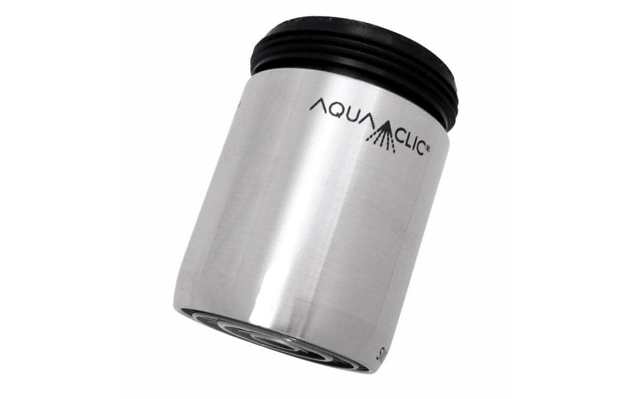 AquaClic Handbrause Variété-Pur – Ø12×26,5 cm, Edelstahl, Chrom