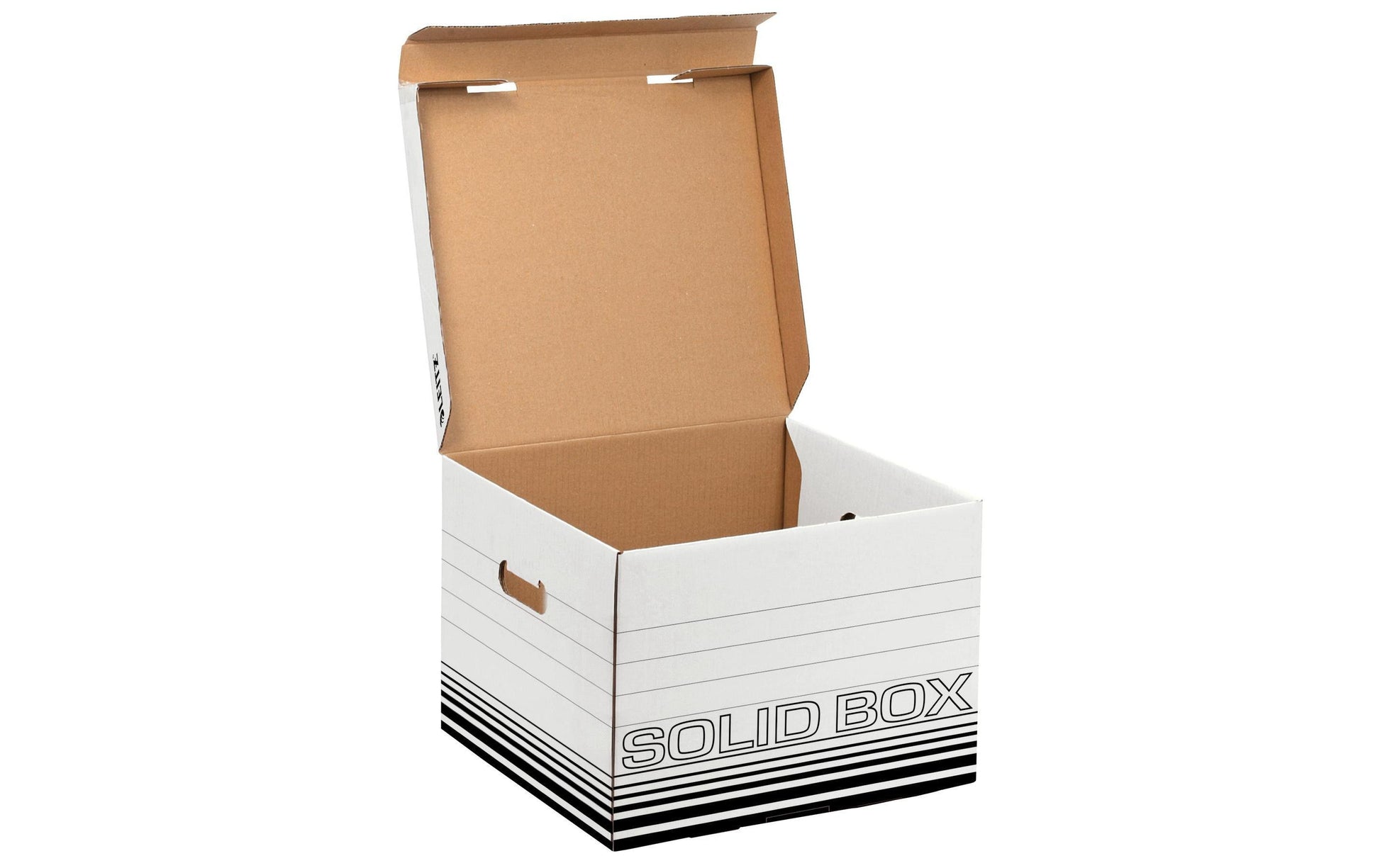 Leitz Archivschachtel – 325 × 270 × 360 mm, weiss, schwarz, Karton, 10er Pack