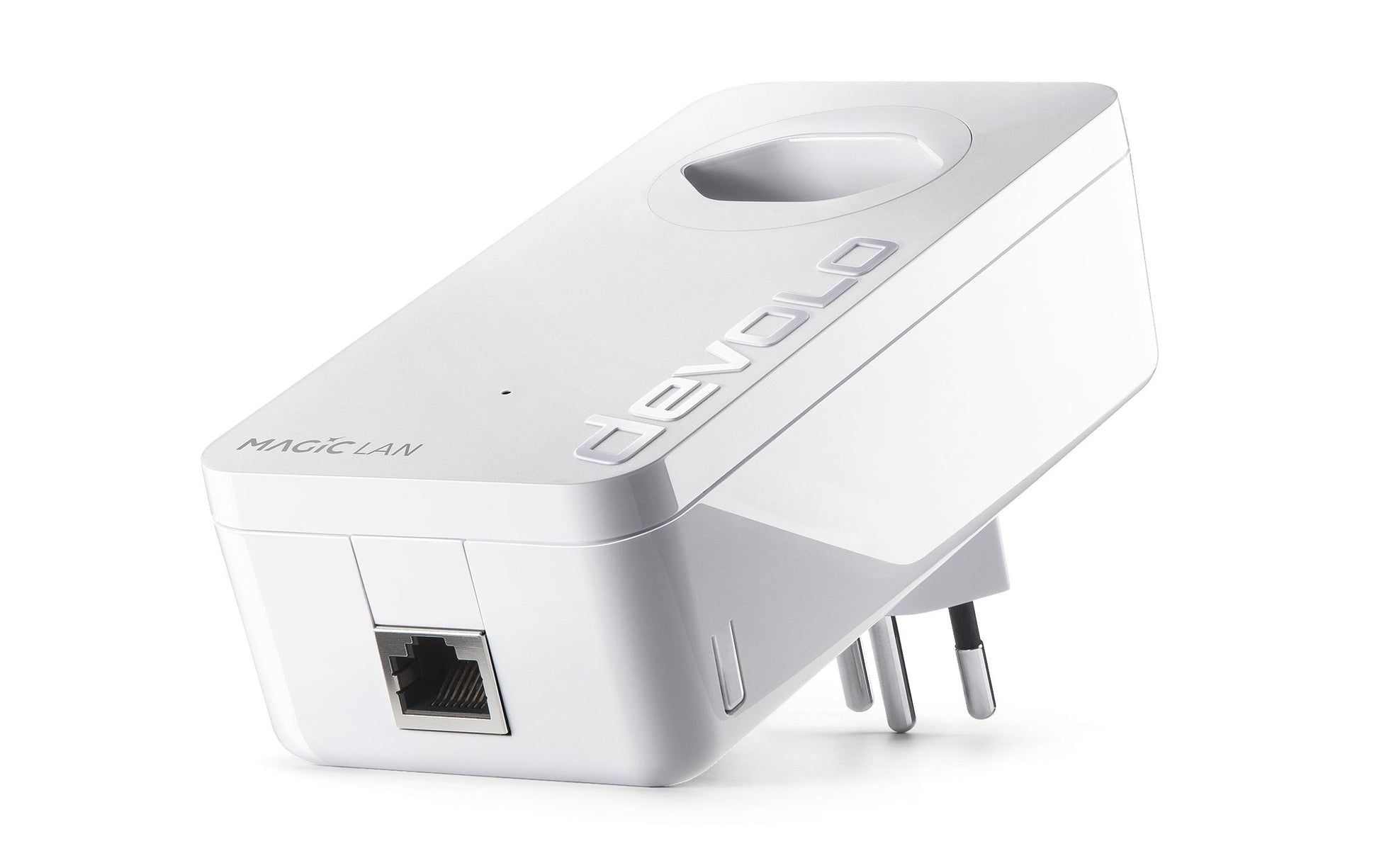 Devolo Magic 2 LAN – Powerline-Kit (2er-Set) – 2400 Mbit/s, 3× Gigabit-LAN + 1× Gigabit-LAN, Weiss