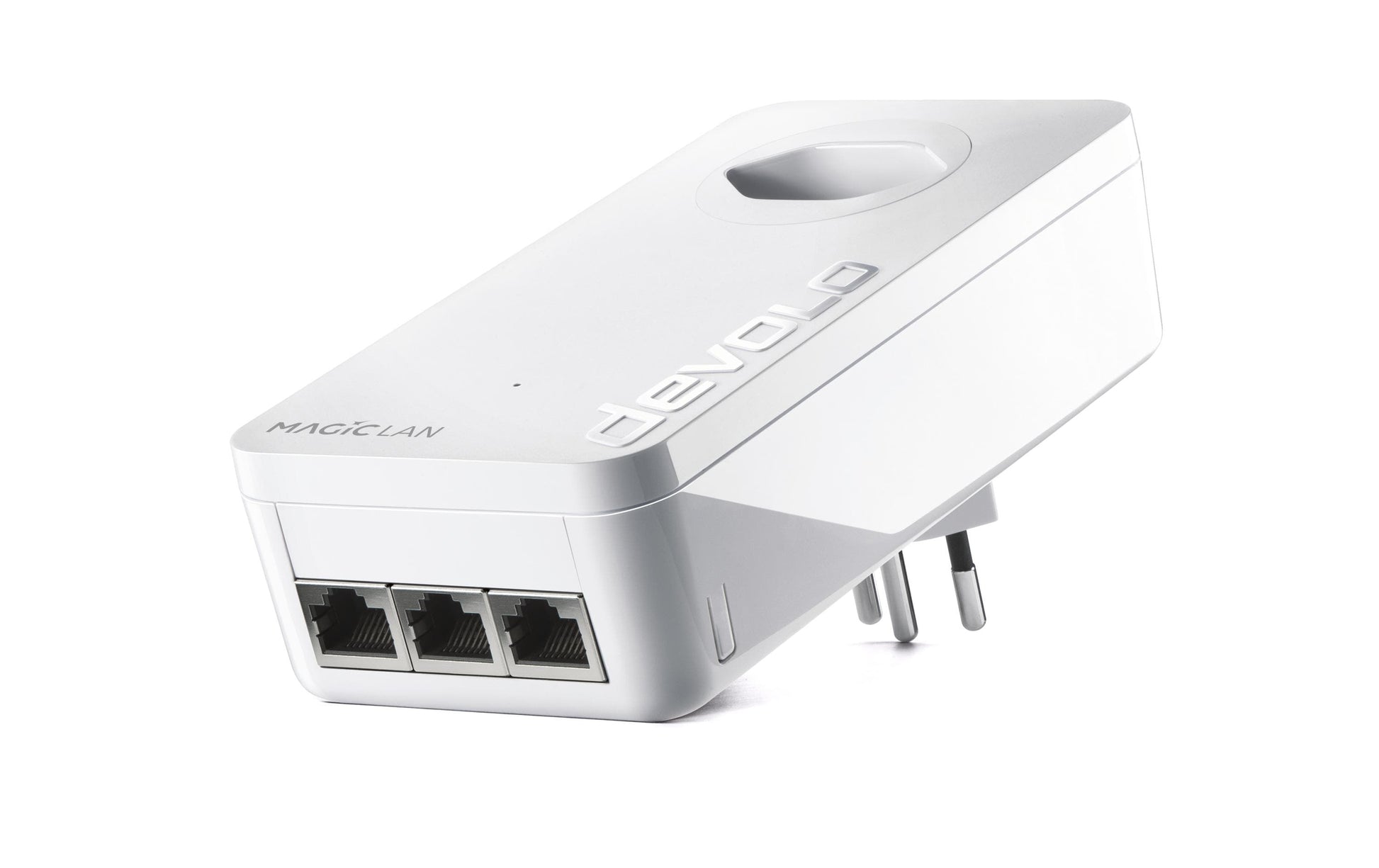 Devolo Magic 2 LAN – Powerline-Kit (2er-Set) – 2400 Mbit/s, 3× Gigabit-LAN + 1× Gigabit-LAN, Weiss