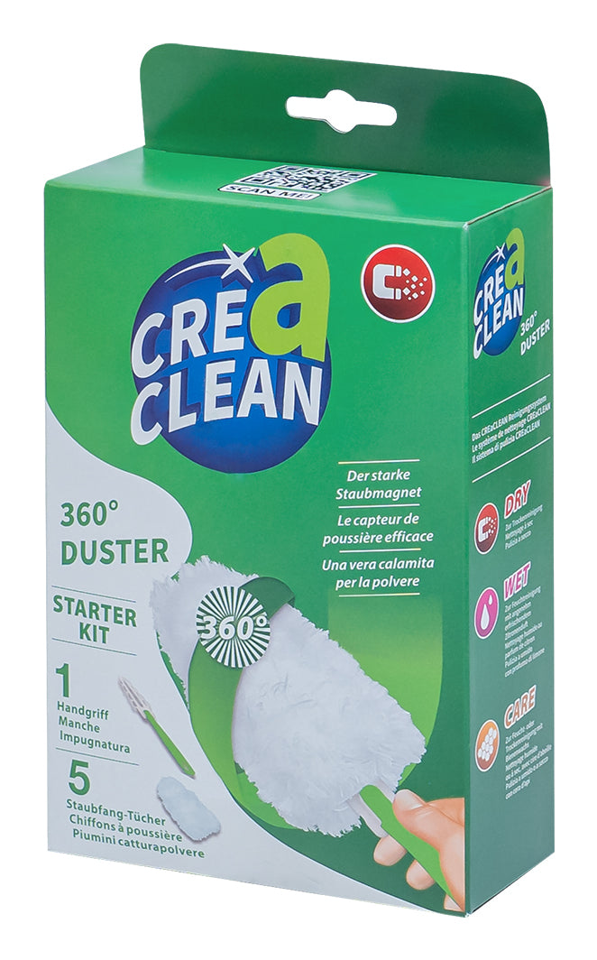 CREaCLEAN Staubwedel 54033 – Polypropylen – weiss – 4,2 × 33,0 × 4,2 cm