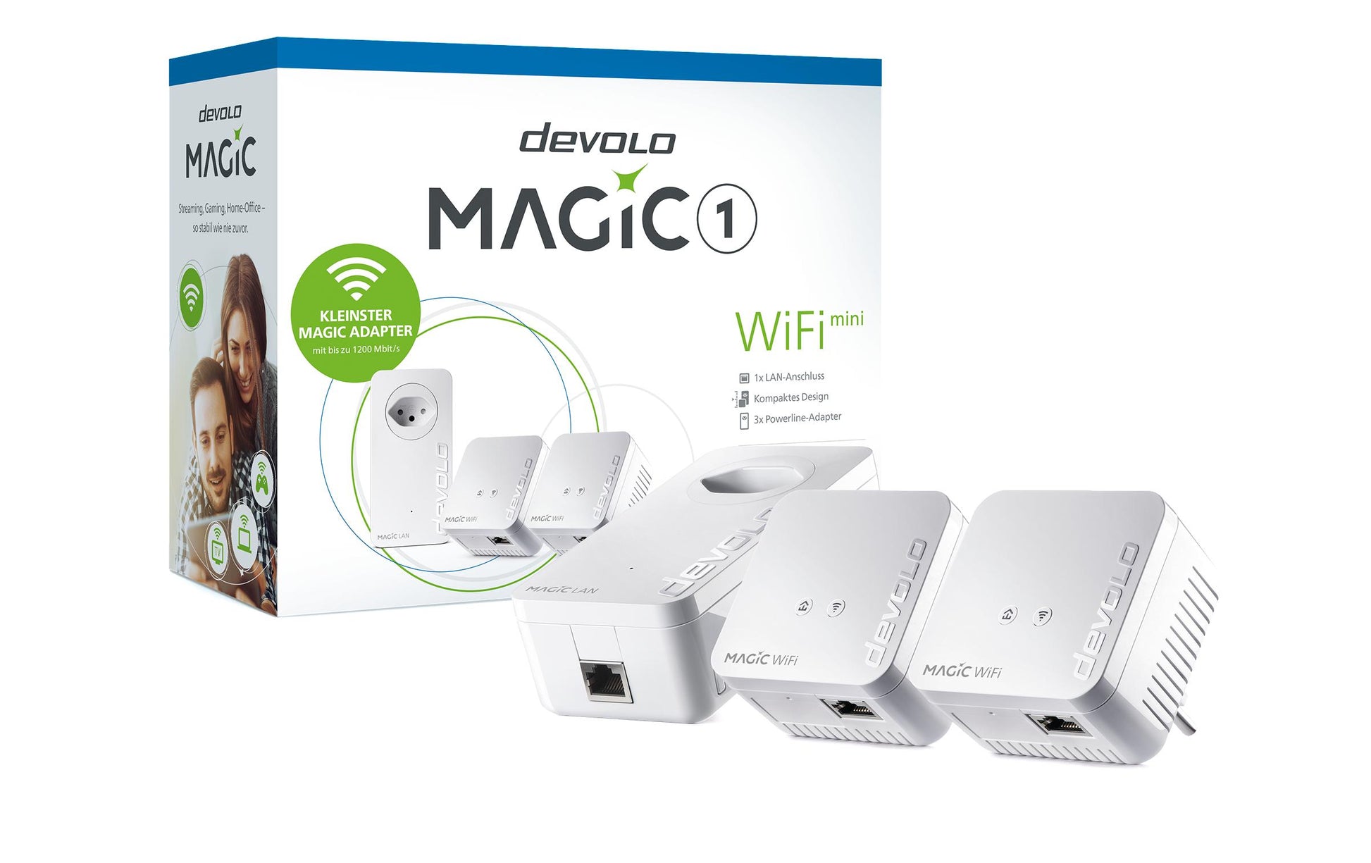 Devolo Magic 1 WiFi mini – Access Point – Wi‑Fi 4 (2,4 GHz), 1,2 Gbit/s