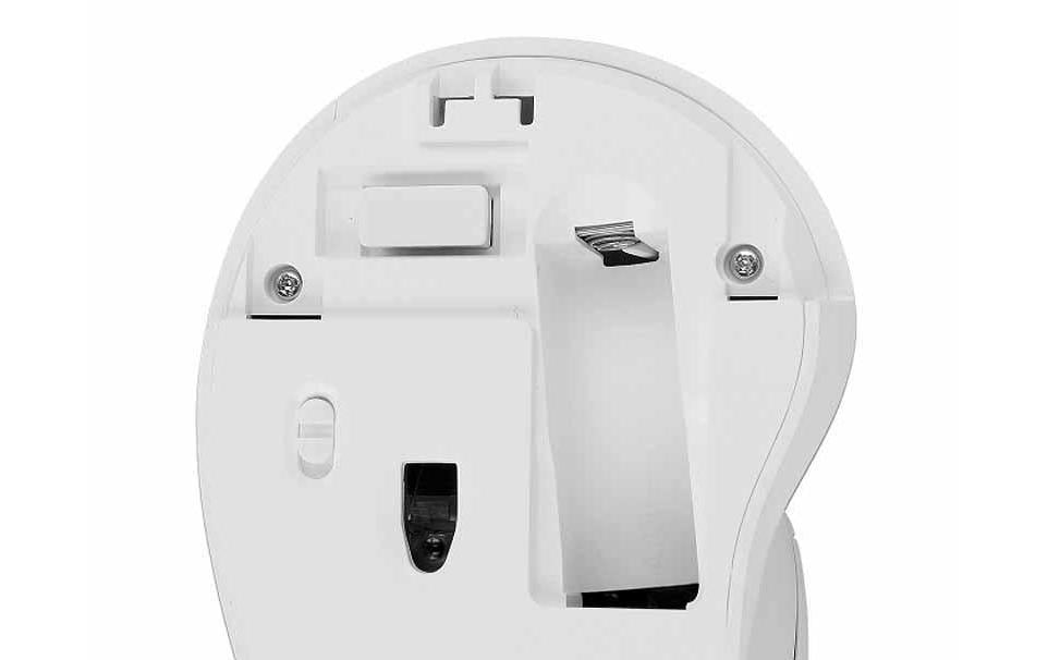 DeLOCK 12596 Ergonomische Maus – kabellos, 2,4 GHz, USB-A, für Rechtshänder, vertikal, Ein-/Ausschalter, weiss