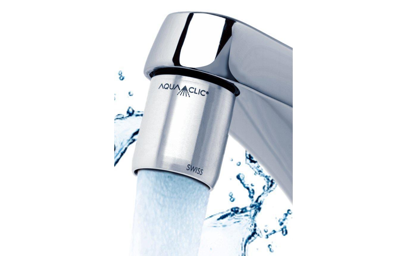 AquaClic Handbrause Variété-Pur – Ø12×26,5 cm, Edelstahl, Chrom