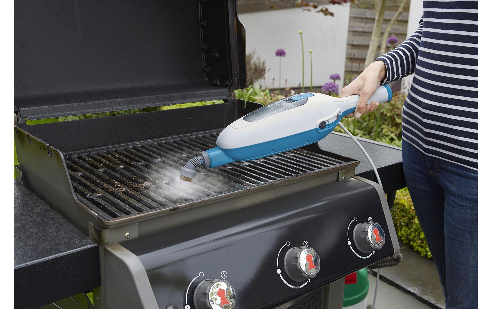 Black & Decker BLACK+DECKER Dampfreiniger – 380 ml, weiss, für Gartenmöbel
