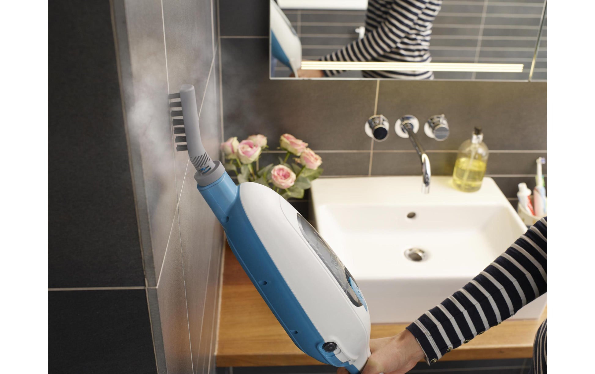 Black & Decker Dampfreiniger – 1300 W, 0,4 l, Netzbetrieb, Kabellänge 4,8 m