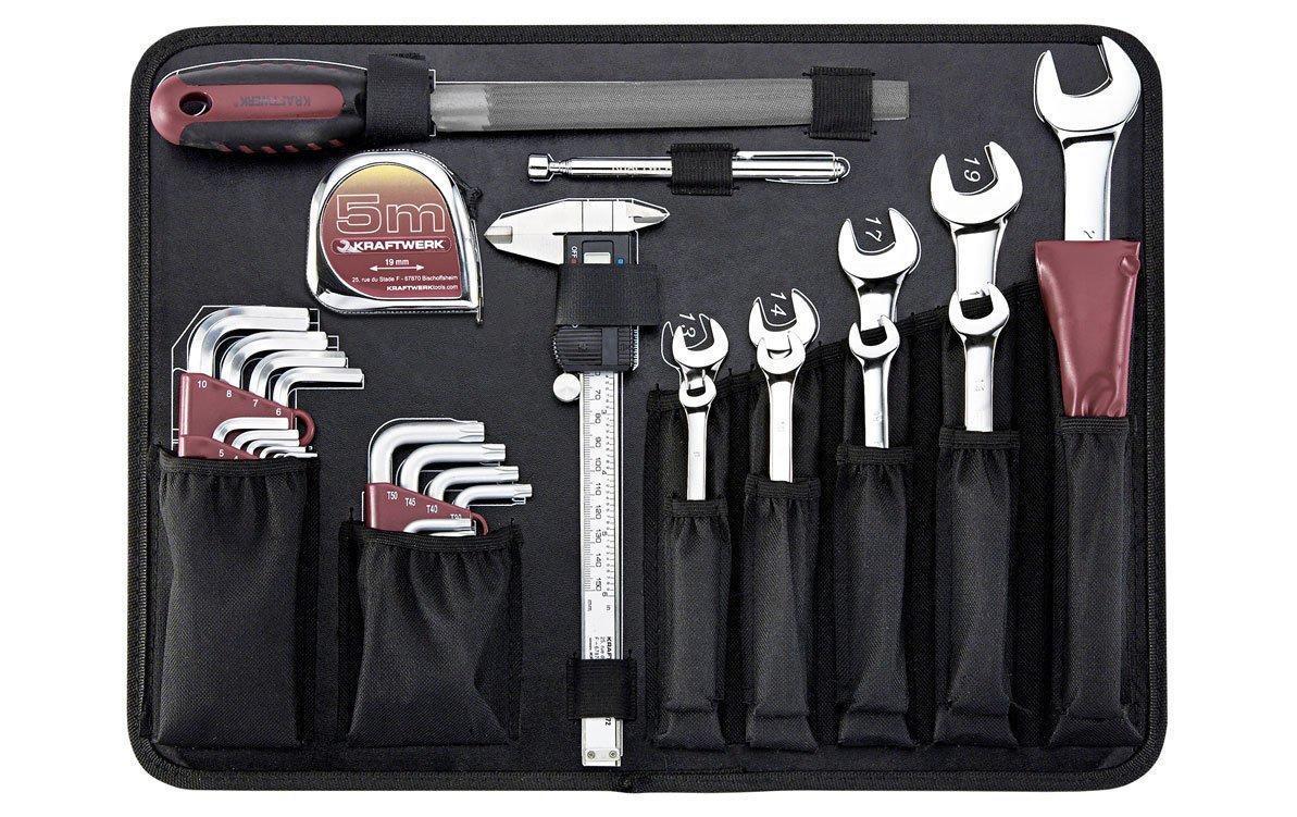 KRAFTWERK Werkzeugkoffer 3948, 263 Teile, Aluminium, Schwarz, bestückt