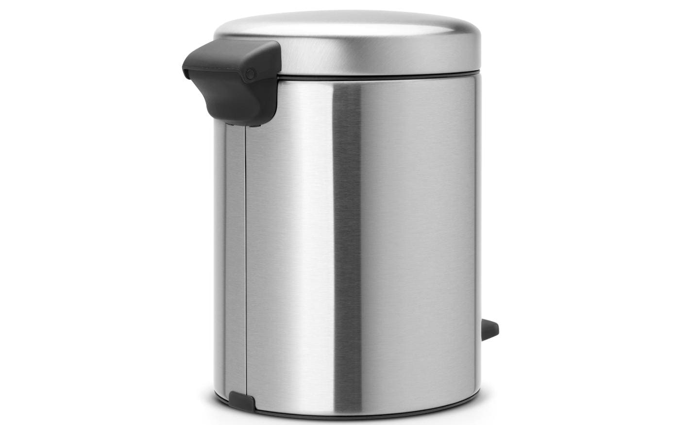 Brabantia NewIcon Treteimer – 5 l – Edelstahl, rund – Anti-Fingerprint, Anti-Rutsch-Basis