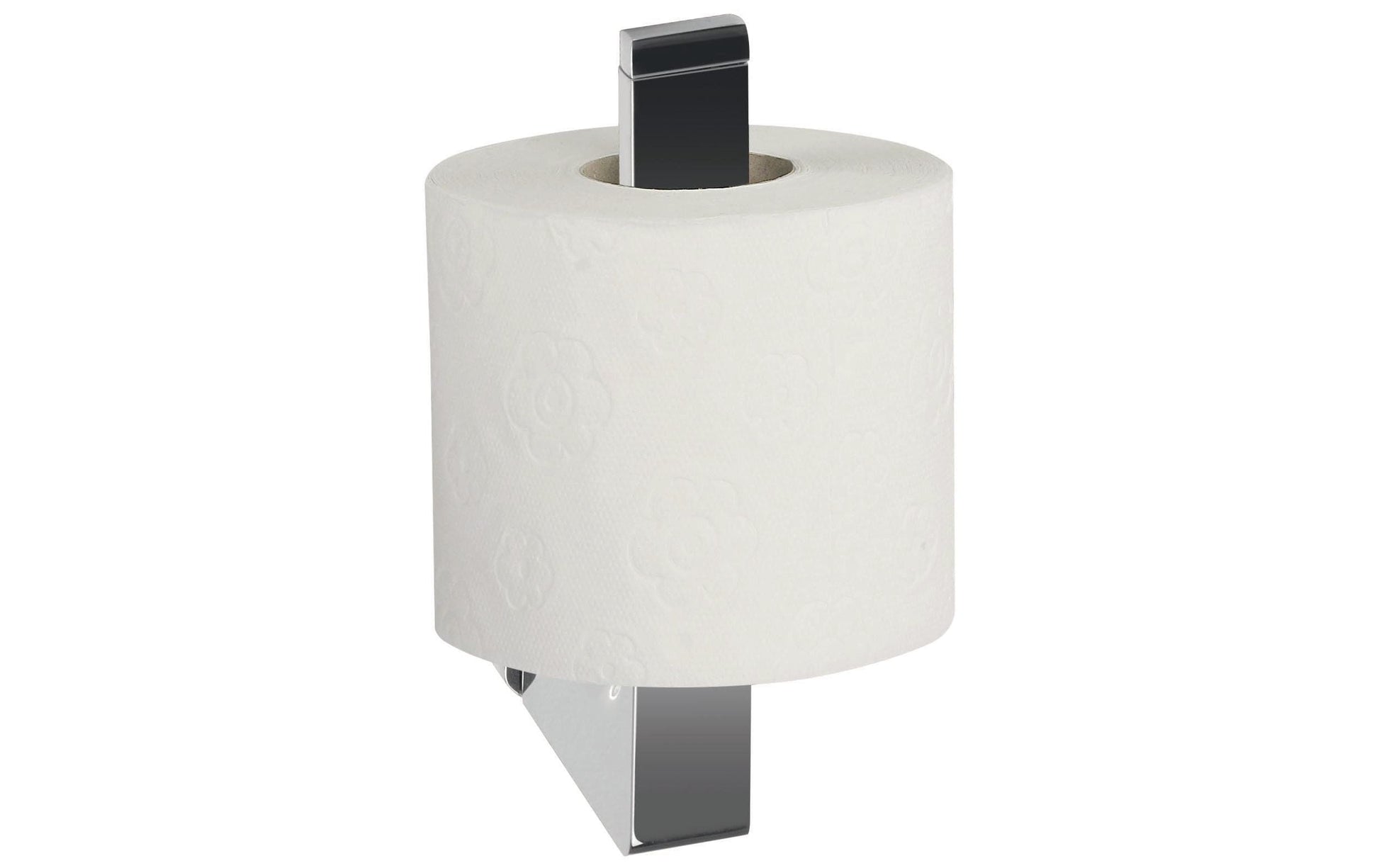 Spirella Milo – Toilettenpapierhalter – Edelstahl Chrom, Wandmontiert, 17,5 × 6,5 cm